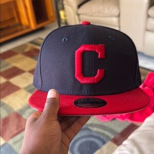 Navy and Red Baseball Cap with C Logo